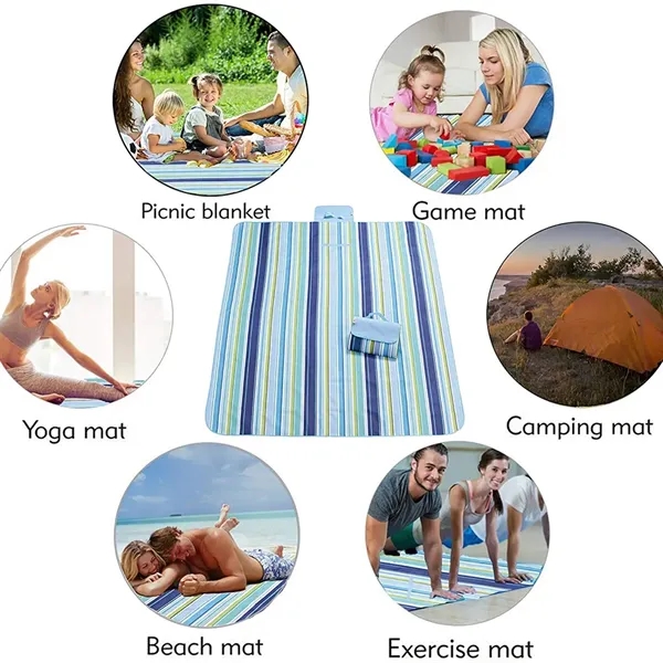 Customized Foldable Beach Picnic Blanket - Customized Foldable Beach Picnic Blanket - Image 0 of 1