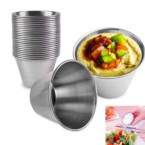 Stainless Steel Sauce Cups - Stainless Steel Sauce Cups - Image 1 of 1
