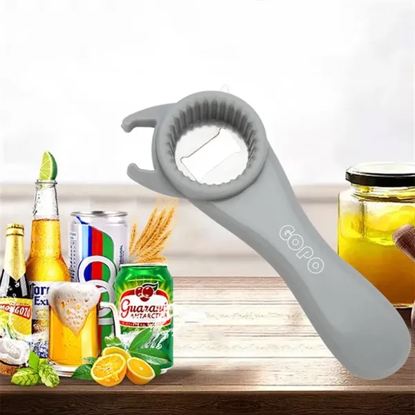 4-in-1 Multi-purpose Bottle Opener - 4-in-1 Multi-purpose Bottle Opener - Image 1 of 1
