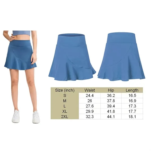 Womens Workout Shorts Sports Skirts Skort - Womens Workout Shorts Sports Skirts Skort - Image 1 of 1