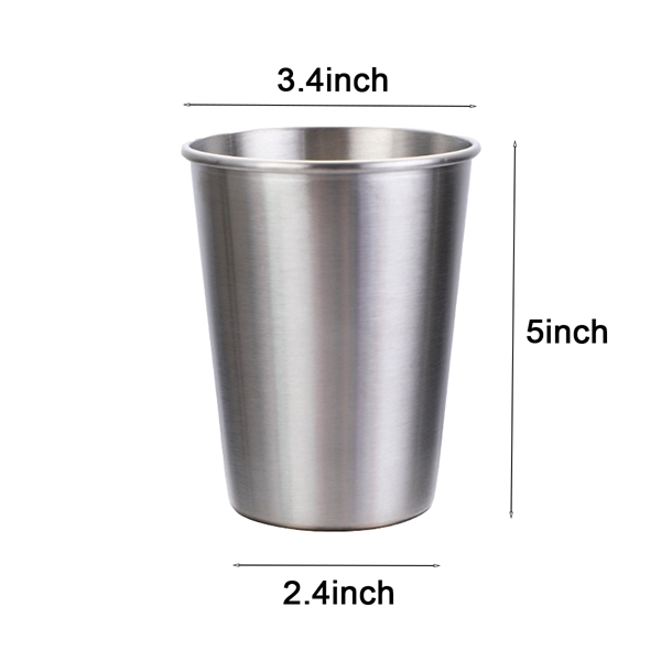17oz. Stainless Steel Beer Cup - 17oz. Stainless Steel Beer Cup - Image 1 of 1