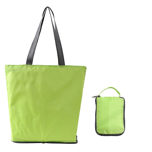 Lightweight Packable Foldable Grocery Reusable Shopping Bag - Lightweight Packable Foldable Grocery Reusable Shopping Bag - Image 4 of 4
