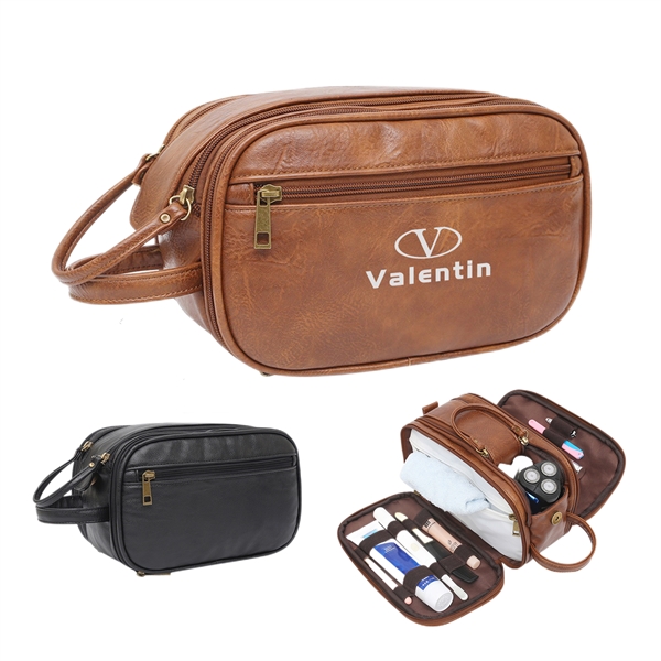 Pu Leather Toiletry Bag - Pu Leather Toiletry Bag - Image 0 of 4