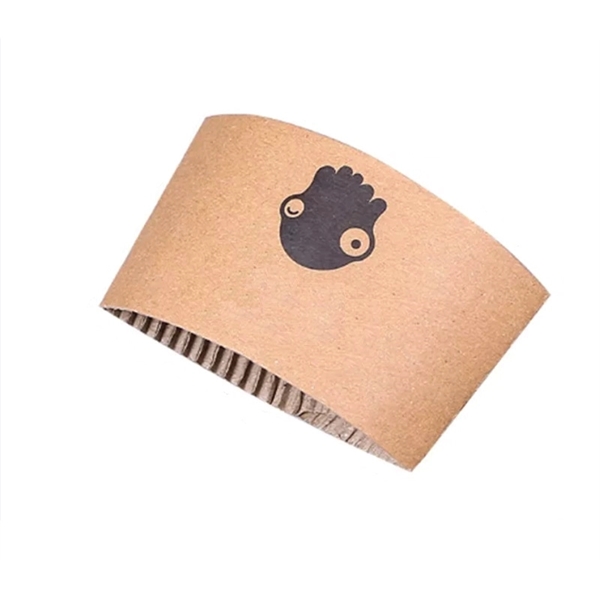 Kraft Paper Cup Sleeve, 12 and 16 oz. - Kraft Paper Cup Sleeve, 12 and 16 oz. - Image 0 of 3