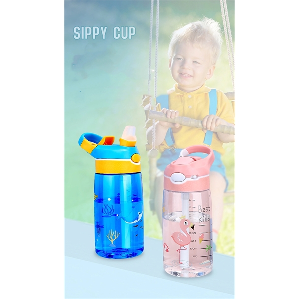 Kids Tritan Water Bottle With Autospout Straw - Kids Tritan Water Bottle With Autospout Straw - Image 1 of 2
