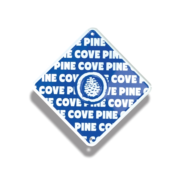 Embossed Aluminum Small Xing Signs - Embossed Aluminum Small Xing Signs - Image 0 of 3