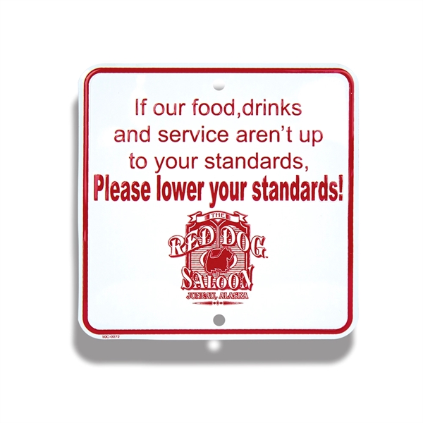 Embossed Aluminum Small Xing Signs - Embossed Aluminum Small Xing Signs - Image 2 of 3