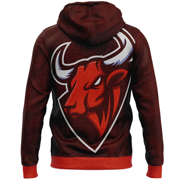 Unisex 310 GSM Fleece Sublimation Full Zip Hoodie w/ Pocket - Unisex 310 GSM Fleece Sublimation Full Zip Hoodie w/ Pocket - Image 1 of 1