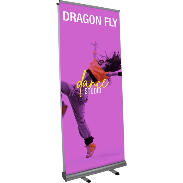 Dragon Fly Silver Retractable Banner Stand - Dragon Fly Silver Retractable Banner Stand - Image 0 of 3
