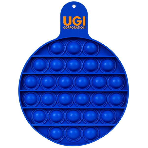 Round Fiddle Popper Silicone Sensory Toy
