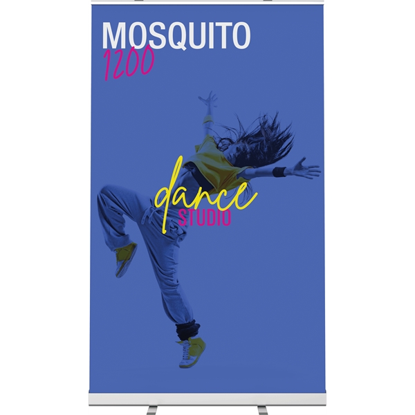 Mosquito 1200 Silver Banner Stand - Mosquito 1200 Silver Banner Stand - Image 1 of 2