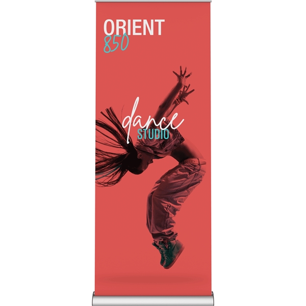 Orient 850 Silver Retractable Banner Stand - Orient 850 Silver Retractable Banner Stand - Image 1 of 3