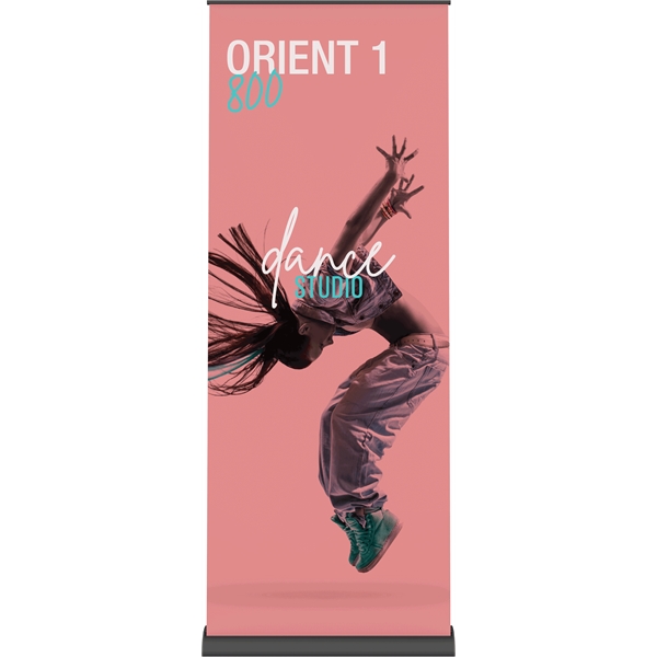 Orient 800 Black Retractable Banner Stand - Orient 800 Black Retractable Banner Stand - Image 1 of 4