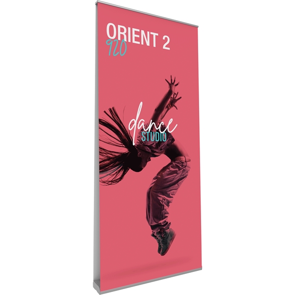 Orient 920 Silver Double-Sided Retractable Banner Stand - Orient 920 Silver Double-Sided Retractable Banner Stand - Image 0 of 3