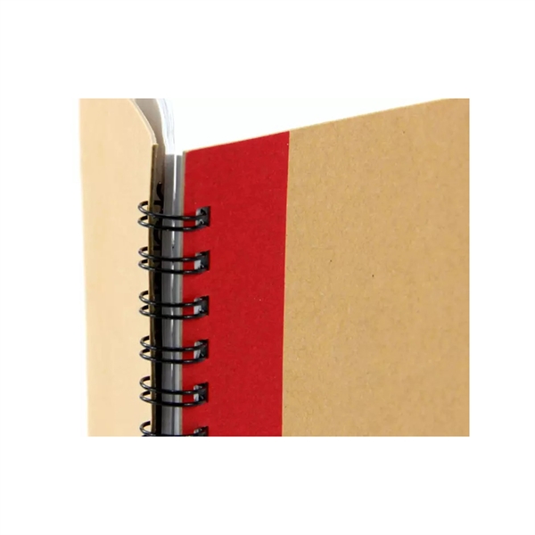 Kraft Paper Cover Lined Spiral Notebook - Kraft Paper Cover Lined Spiral Notebook - Image 7 of 7