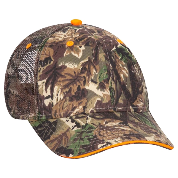 Otto Camouflage 6 Panel Low Pro Mesh Back Trucker Hat - Otto Camouflage 6 Panel Low Pro Mesh Back Trucker Hat - Image 3 of 3