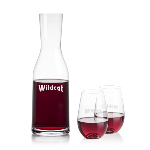 Caldmore Carafe & Boston Stemless Wine