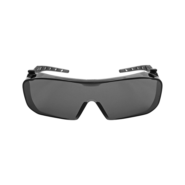 Over-The-Glass Smoke Lens, Frosted Gray Frame Safety Glasses - Over-The-Glass Smoke Lens, Frosted Gray Frame Safety Glasses - Image 1 of 3