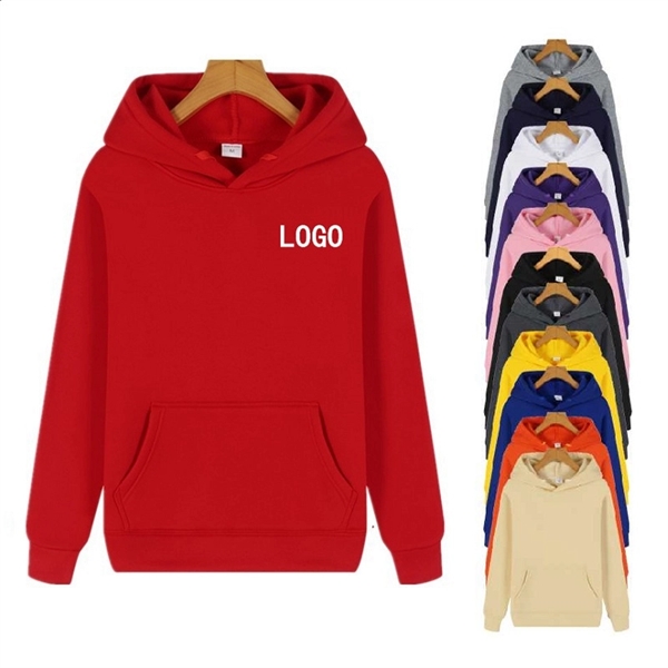Casual Fleece Hoodies W/ Pocket - Casual Fleece Hoodies W/ Pocket - Image 0 of 11