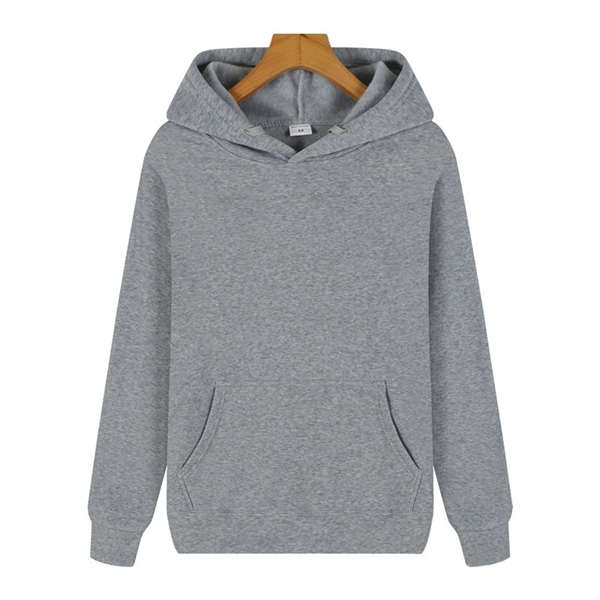Casual Fleece Hoodies W/ Pocket - Casual Fleece Hoodies W/ Pocket - Image 1 of 11