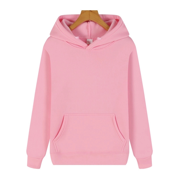 Casual Fleece Hoodies W/ Pocket - Casual Fleece Hoodies W/ Pocket - Image 5 of 11