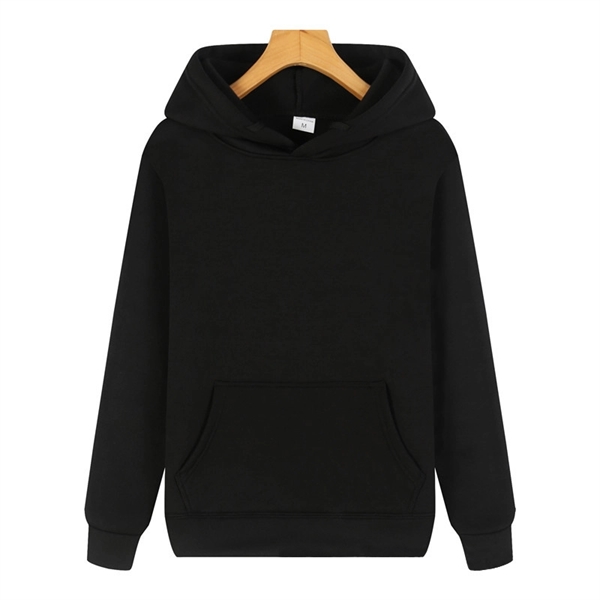 Casual Fleece Hoodies W/ Pocket - Casual Fleece Hoodies W/ Pocket - Image 6 of 11