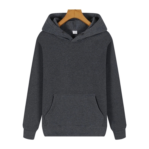 Casual Fleece Hoodies W/ Pocket - Casual Fleece Hoodies W/ Pocket - Image 7 of 11