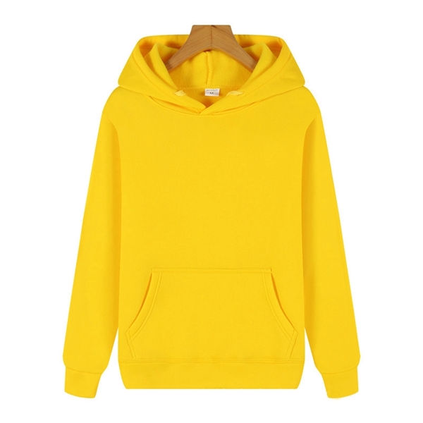Casual Fleece Hoodies W/ Pocket - Casual Fleece Hoodies W/ Pocket - Image 8 of 11