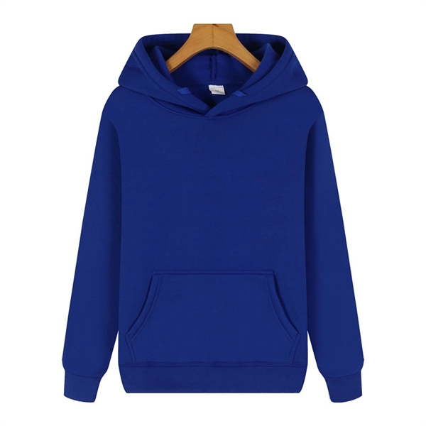 Casual Fleece Hoodies W/ Pocket - Casual Fleece Hoodies W/ Pocket - Image 9 of 11