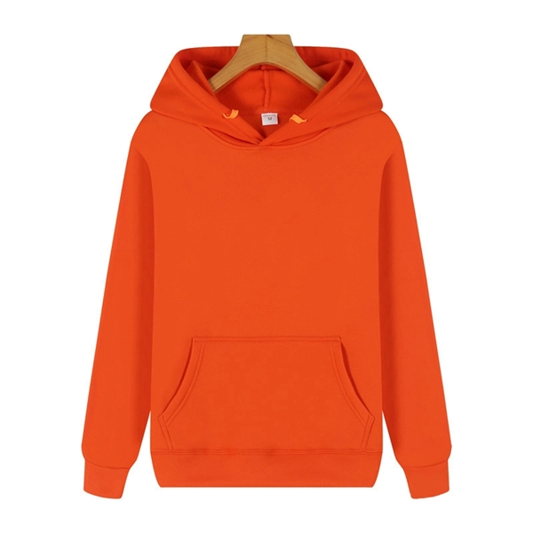 Casual Fleece Hoodies W/ Pocket - Casual Fleece Hoodies W/ Pocket - Image 10 of 11