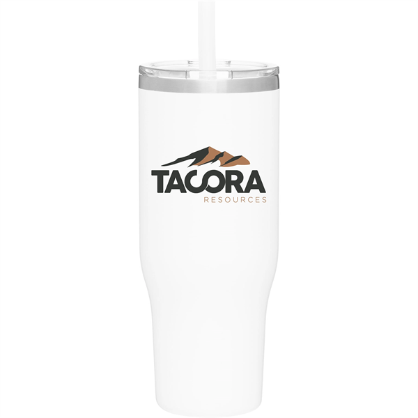 With Lid & Straw