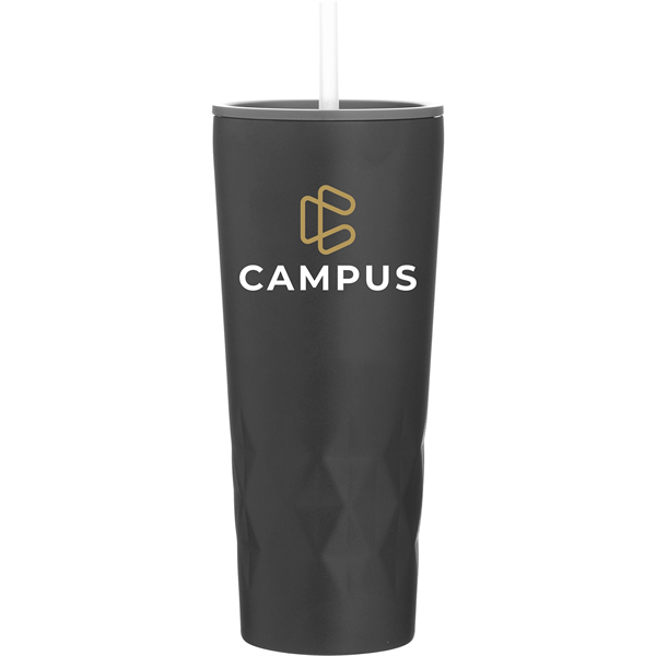 20.9 oz Triad Stainless Insulated Travel Tumbler w/Straw - 20.9 oz Triad Stainless Insulated Travel Tumbler w/Straw - Image 4 of 4
