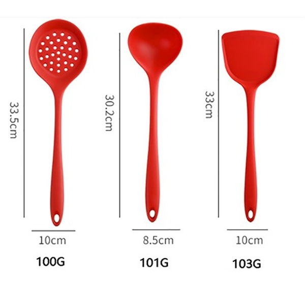 Custom 6 Piece Silicone Kitchen Cooking Utensils Tool Set - Custom 6 Piece Silicone Kitchen Cooking Utensils Tool Set - Image 2 of 3