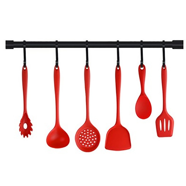 Custom 6 Piece Silicone Kitchen Cooking Utensils Tool Set - Custom 6 Piece Silicone Kitchen Cooking Utensils Tool Set - Image 3 of 3