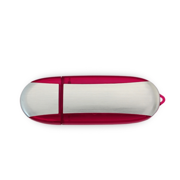 Lemont Brushed Aluminum Oval USB Flash Drive - Lemont Brushed Aluminum Oval USB Flash Drive - Image 5 of 27