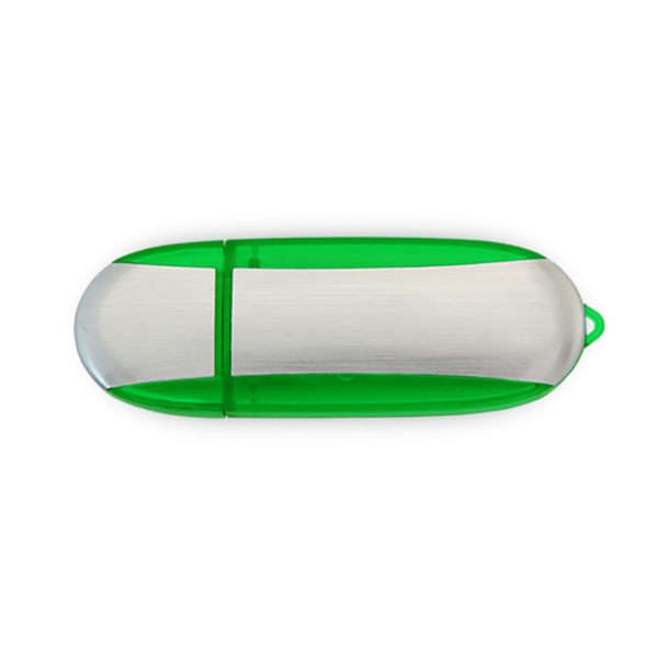 Lemont Brushed Aluminum Oval USB Flash Drive - Lemont Brushed Aluminum Oval USB Flash Drive - Image 6 of 27