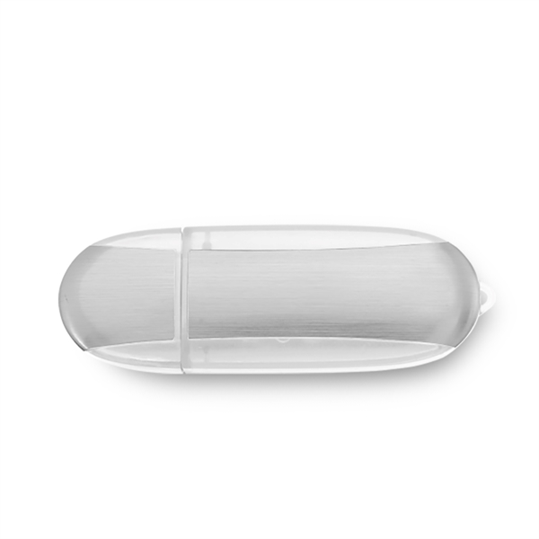 Lemont Brushed Aluminum Oval USB Flash Drive - Lemont Brushed Aluminum Oval USB Flash Drive - Image 7 of 27