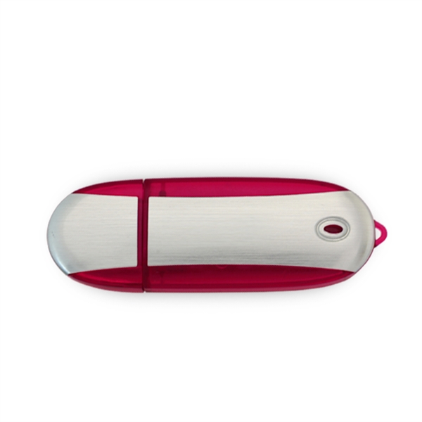 Lemont Brushed Aluminum Oval USB Flash Drive - Lemont Brushed Aluminum Oval USB Flash Drive - Image 11 of 27