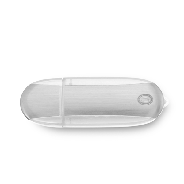 Lemont Brushed Aluminum Oval USB Flash Drive - Lemont Brushed Aluminum Oval USB Flash Drive - Image 13 of 27