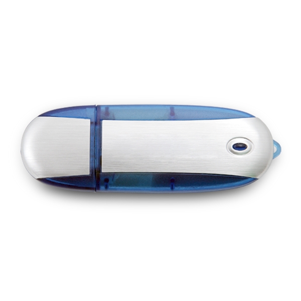 Lemont Brushed Aluminum Oval USB Flash Drive - Lemont Brushed Aluminum Oval USB Flash Drive - Image 15 of 27
