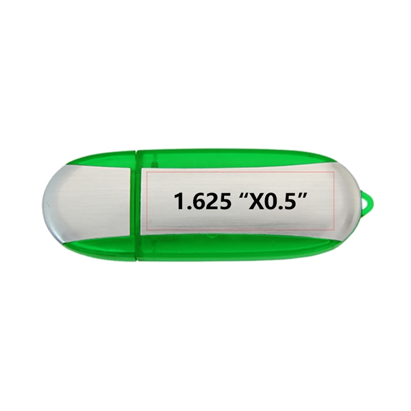 Lemont Brushed Aluminum Oval USB Flash Drive - Lemont Brushed Aluminum Oval USB Flash Drive - Image 17 of 27