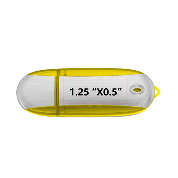 Lemont Brushed Aluminum Oval USB Flash Drive - Lemont Brushed Aluminum Oval USB Flash Drive - Image 22 of 27