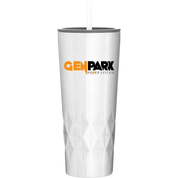 20.9 oz Triad Stainless Insulated Travel Tumbler w/Straw
