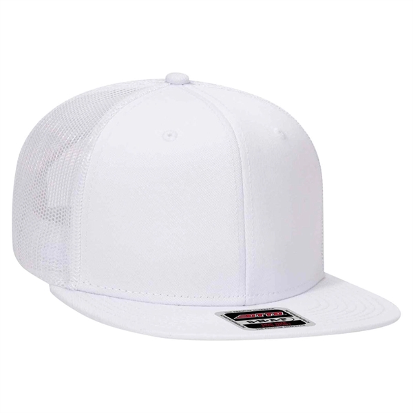 Otto Six Panel Mid Profile Mesh Back Trucker Cap - Otto Six Panel Mid Profile Mesh Back Trucker Cap - Image 7 of 18