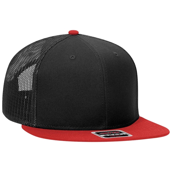 Otto Six Panel Mid Profile Mesh Back Trucker Cap - Otto Six Panel Mid Profile Mesh Back Trucker Cap - Image 9 of 18