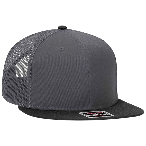 Otto Six Panel Mid Profile Mesh Back Trucker Cap - Otto Six Panel Mid Profile Mesh Back Trucker Cap - Image 14 of 18