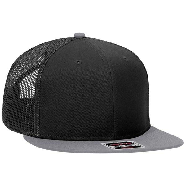 Otto Six Panel Mid Profile Mesh Back Trucker Cap - Otto Six Panel Mid Profile Mesh Back Trucker Cap - Image 15 of 18