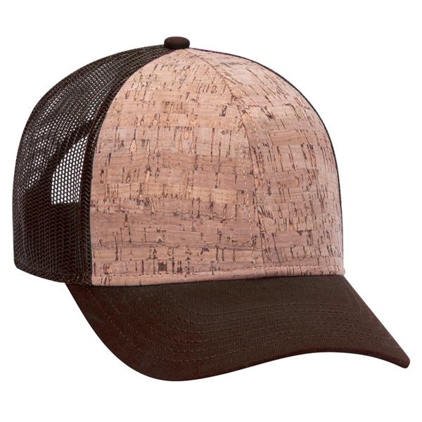 Otto 6-Panel Low Profile, Cork Trucker Hat, Mesh Back - Otto 6-Panel Low Profile, Cork Trucker Hat, Mesh Back - Image 1 of 2