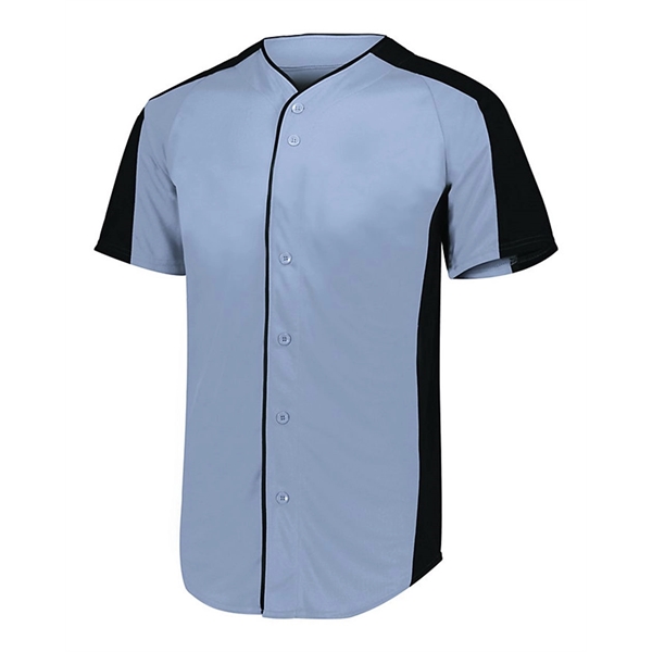 Augusta Sportswear Men's Full Button Baseball Jersey - Augusta Sportswear Men's Full Button Baseball Jersey - Image 2 of 10