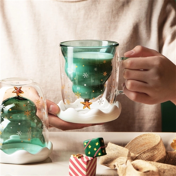 Christmas Tree Glasses Mugs - Christmas Tree Glasses Mugs - Image 1 of 3